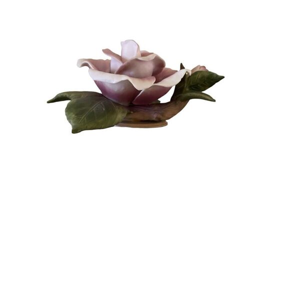 Vintage Teleflora 1986 Rose Handpainted Fine Porcelain Excellent Used Condition - Picture 3 of 5